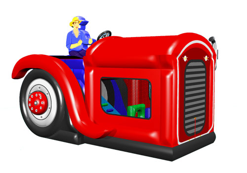 Tractor Bouncy Slide For kids