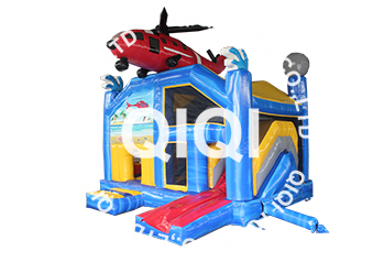 helicopter castle with slide
