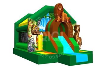 animal bouncer house with slide