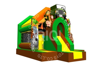 bouncer house with slide