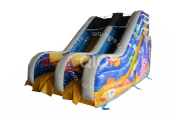 inflatable with double slide