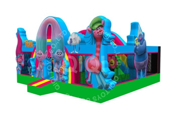 inflatable smurfs playground