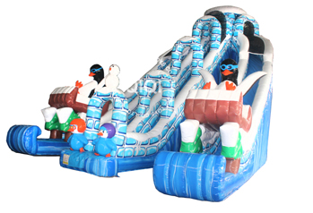 Ocean theme inflatable slide Customized animals inflatable