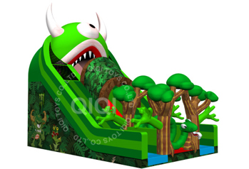 Double slide Monster jungle slides