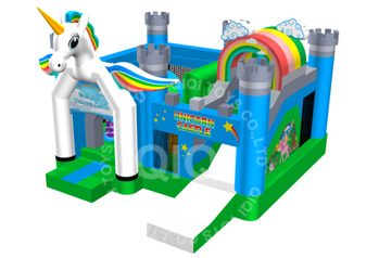 unicorn with castle theme combo