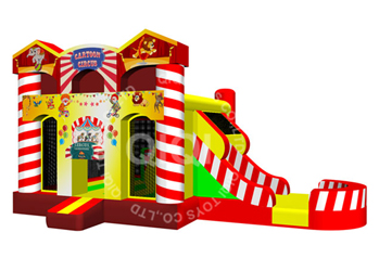 Circus theme inflatable combo