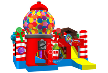 Candy theme inflatable combo