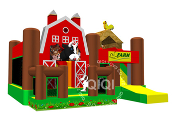 Farm theme inflatable combo