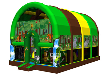 Jungle them playground with canopy