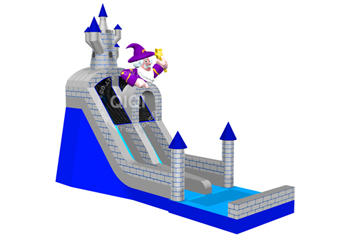 Wizard with the ancient castle water slide