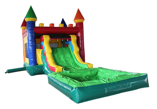 Kids Bouncy Castle Slide With Pool