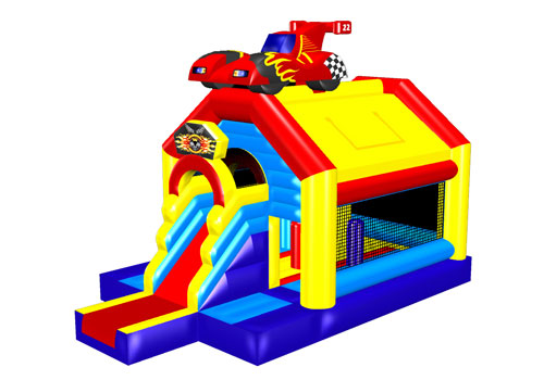 Race Car Bounce House With Slide