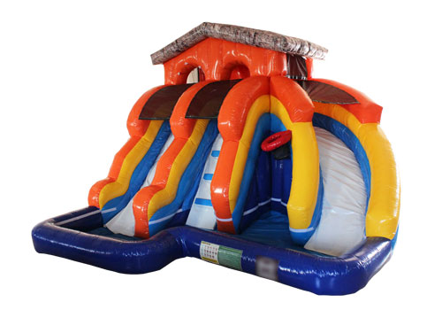 Splash Island Inflatable Water slide Park 